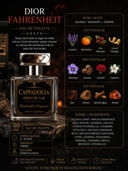 Dior Fahrenheit Exrait De Parfüm 50 ML - Muadili