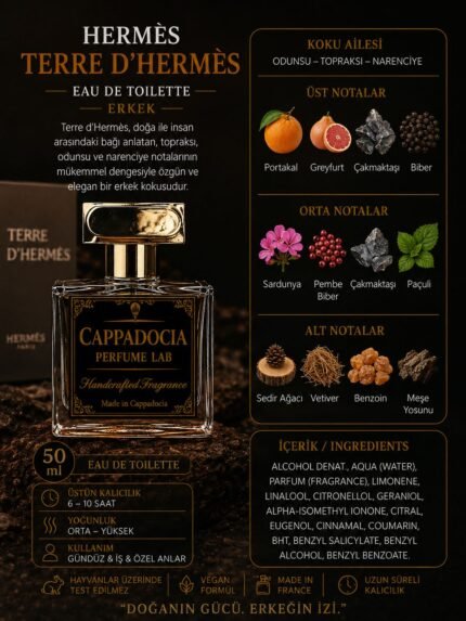 Terre d'Hermès Exrait De Parfüm 50 ML - Muadili